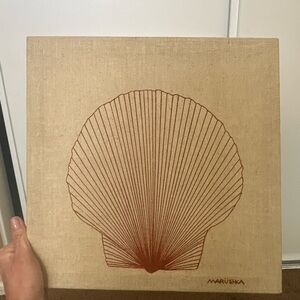 Marüshka Tan Shell Art Canvas